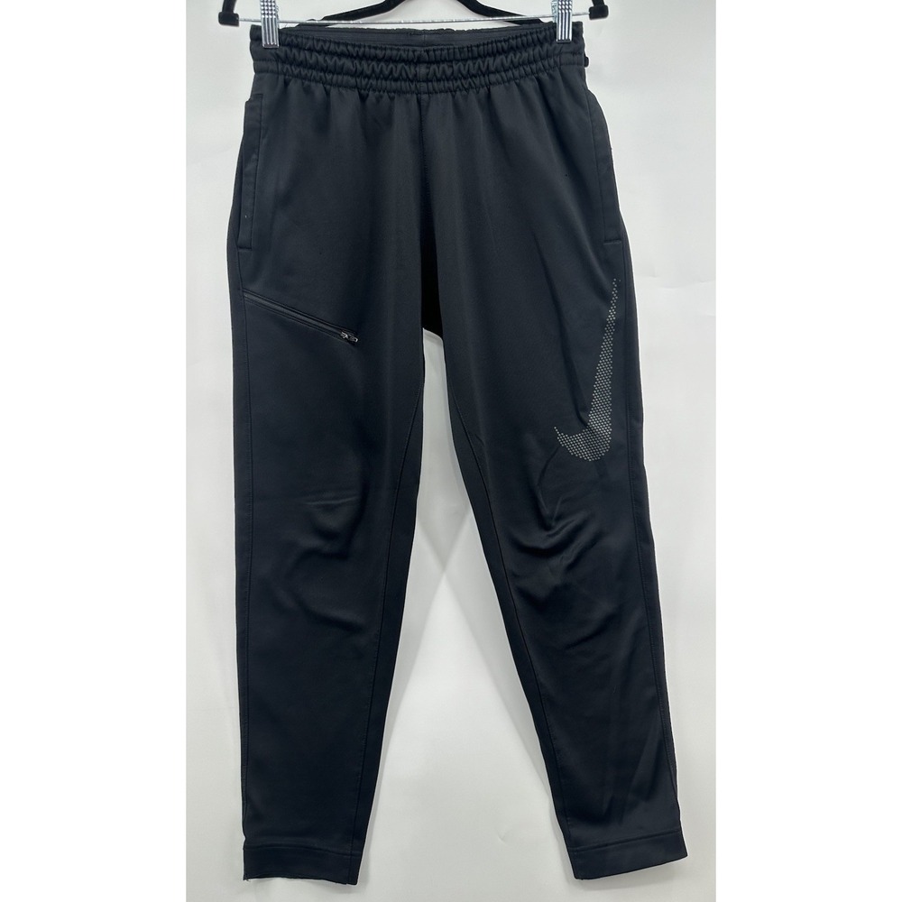 Nike Pants Men's Medium Black Solid Training Jogger Tapered Dri FIt Pockets M